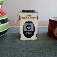 Wooden honey and wine boxes